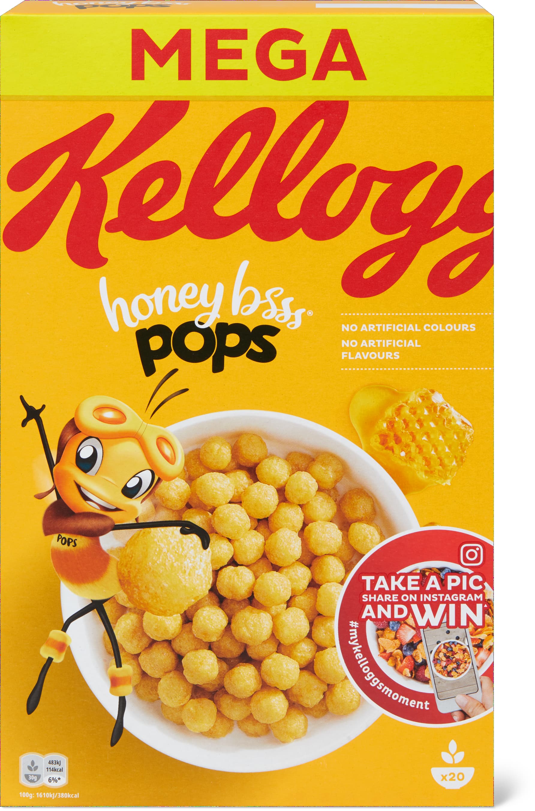 Kellogg's Honey Pops 600g